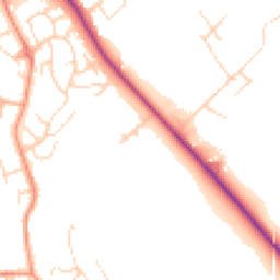 Daytime road noise heatmap for SK17 9XS