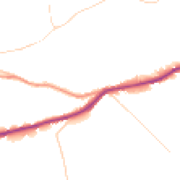 Daytime road noise heatmap for SK22 1BP