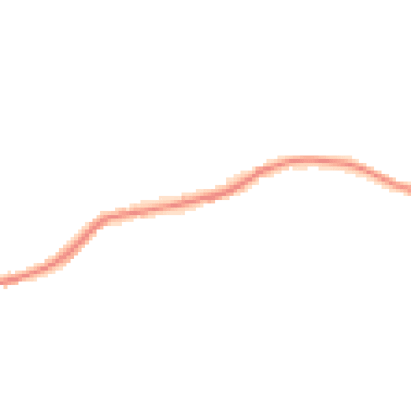 Night-time road noise heatmap for SK22 1BT