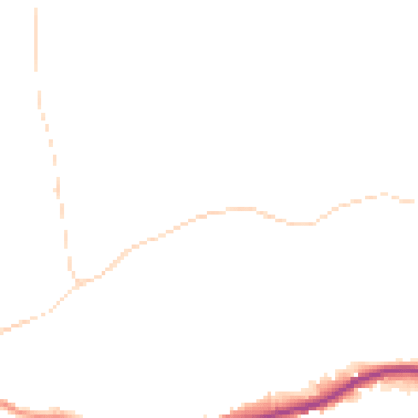 Daytime road noise heatmap for SK22 1DJ
