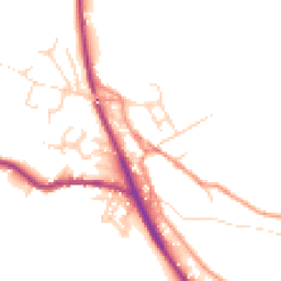 Daytime road noise heatmap for SK22 2EP