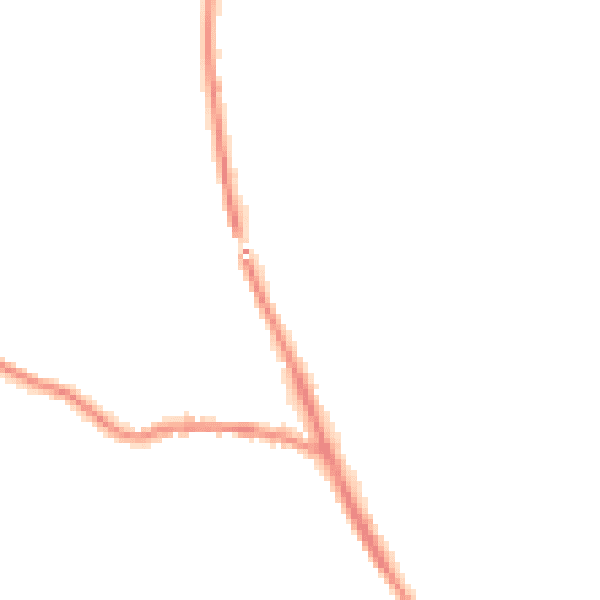 Night-time road noise heatmap for SK22 2EW