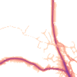 Daytime road noise heatmap for SK22 2HB
