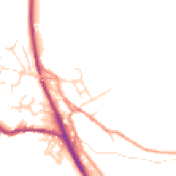 Daytime road noise heatmap for SK22 2HN