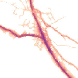 Daytime road noise heatmap for SK22 2JJ