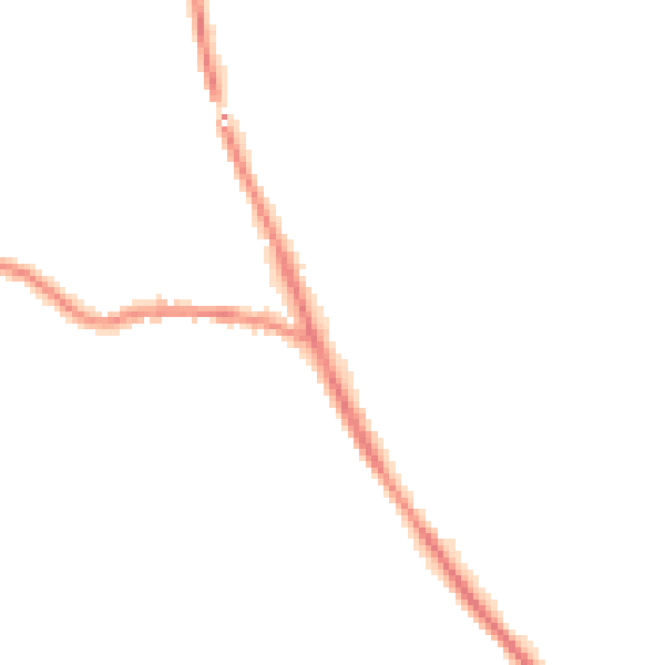 Night-time road noise heatmap for SK22 2JZ