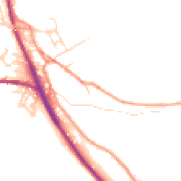 Daytime road noise heatmap for SK22 2LD
