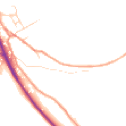 Daytime road noise heatmap for SK22 2LE