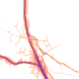 Daytime road noise heatmap for SK22 2NE