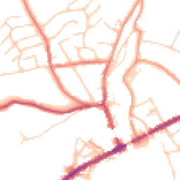 Daytime road noise heatmap for SK22 3BL