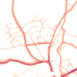 Daytime road noise heatmap for SK22 3BT