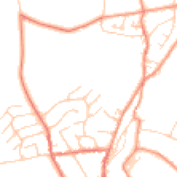 Daytime road noise heatmap for SK22 3EE