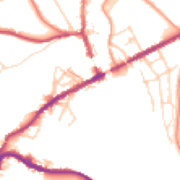 Daytime road noise heatmap for SK22 3EH