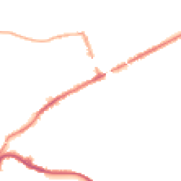 Night-time road noise heatmap for SK22 3EH