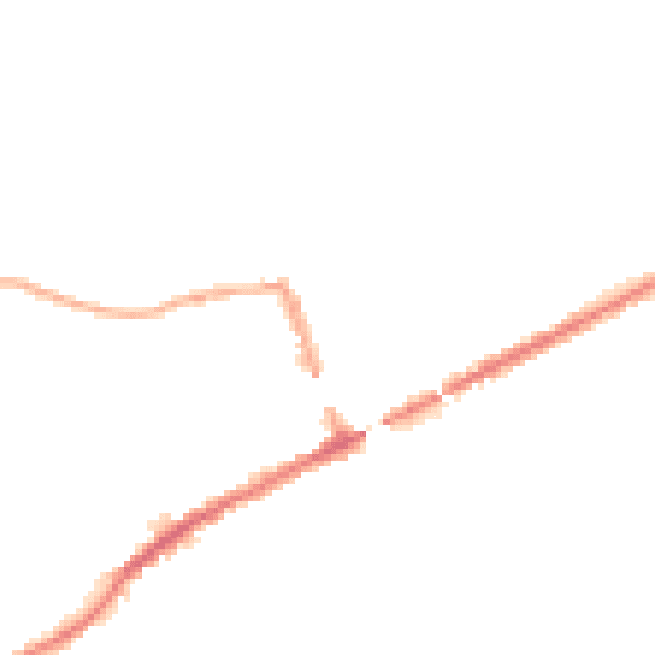 Night-time road noise heatmap for SK22 3EJ