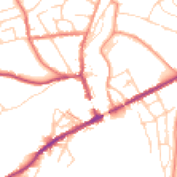 Daytime road noise heatmap for SK22 3EL