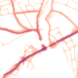 Daytime road noise heatmap for SK22 3EN