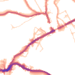 Daytime road noise heatmap for SK22 3EY