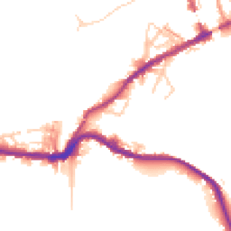 Daytime road noise heatmap for SK22 3JN