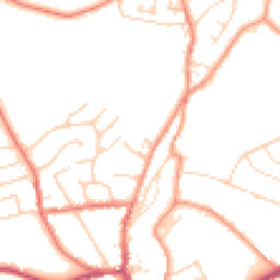 Daytime road noise heatmap for SK22 4BE