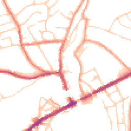 Daytime road noise heatmap for SK22 4BS