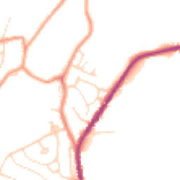 Daytime road noise heatmap for SK22 4HS