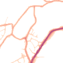 Daytime road noise heatmap for SK22 4HW