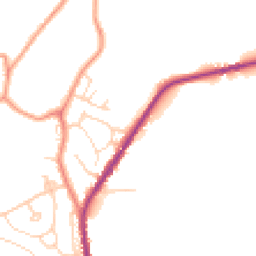 Daytime road noise heatmap for SK22 4HZ