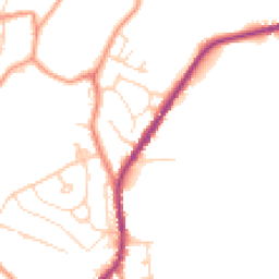Daytime road noise heatmap for SK22 4JB