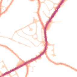 Daytime road noise heatmap for SK22 4LN