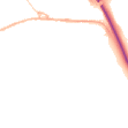 Night-time road noise heatmap for SK23 0DA