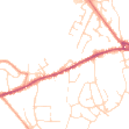 Daytime road noise heatmap for SK23 0EN