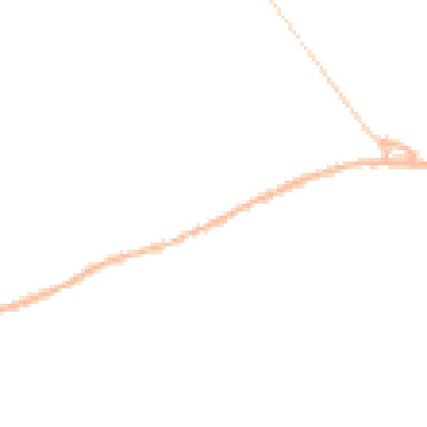 Night-time road noise heatmap for SK23 0EX