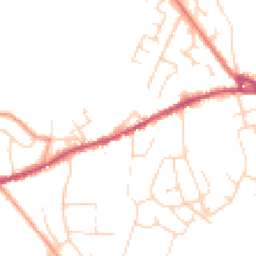 Daytime road noise heatmap for SK23 0HH