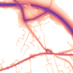 Daytime road noise heatmap for SK23 0HJ