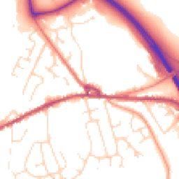 Daytime road noise heatmap for SK23 0JG