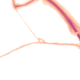 Night-time road noise heatmap for SK23 0JG