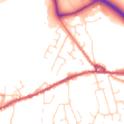 Daytime road noise heatmap for SK23 0JH