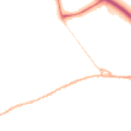 Night-time road noise heatmap for SK23 0JH