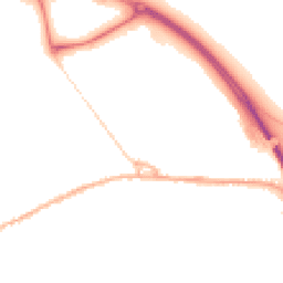 Night-time road noise heatmap for SK23 0JJ