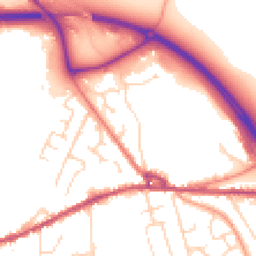 Daytime road noise heatmap for SK23 0JL