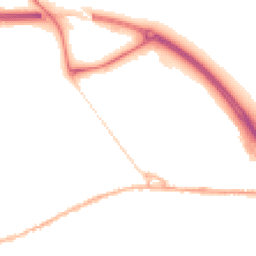 Night-time road noise heatmap for SK23 0JL