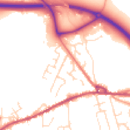 Daytime road noise heatmap for SK23 0JR
