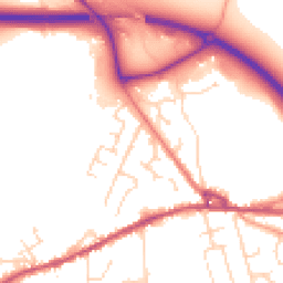 Daytime road noise heatmap for SK23 0JS