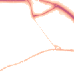 Night-time road noise heatmap for SK23 0JT