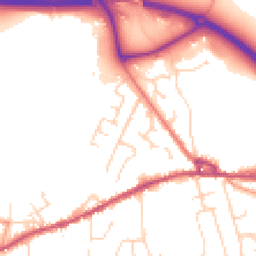 Daytime road noise heatmap for SK23 0JW