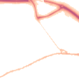 Night-time road noise heatmap for SK23 0JW