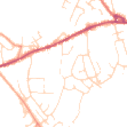 Daytime road noise heatmap for SK23 0LA