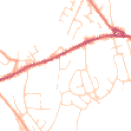 Daytime road noise heatmap for SK23 0LB