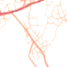 Daytime road noise heatmap for SK23 0LE